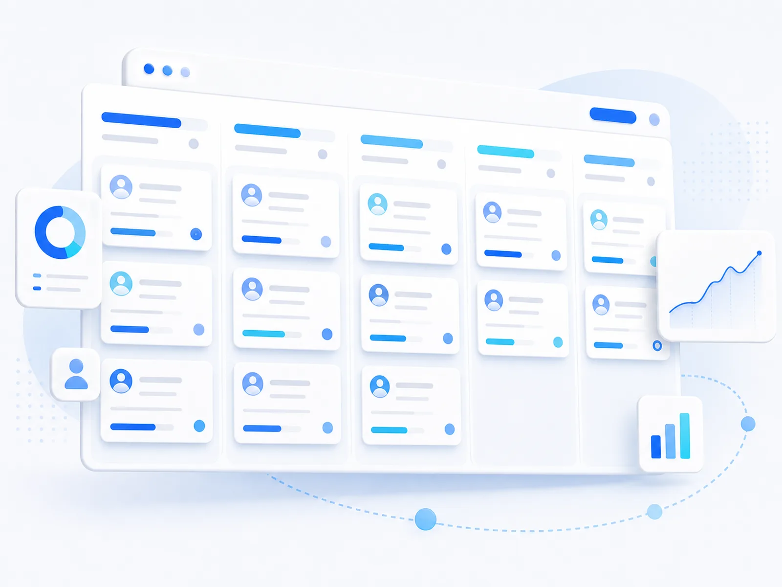 Sales pipeline nézet