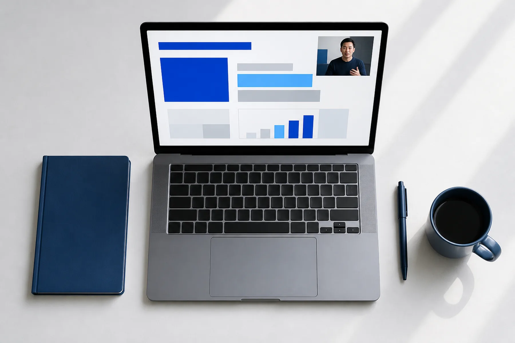 Élő webinárium képernyő-hangulat